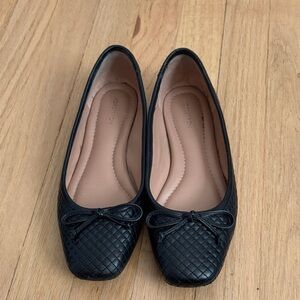Nordstrom Black Quilted Loafers
